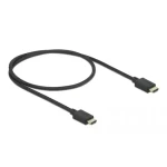 Delock Vysokorychlostní kabel HDMI 85386 / Kabel / 48 Gbps / 8K 60Hz / 0,5 m / nylonový oplet (85386)