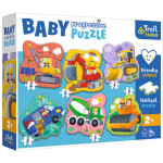 TREFL BABY Puzzle Vozidla na stavbě 6v1