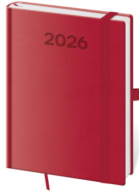Týdenní diář 2026 Helma B6 - Print Pop malinový