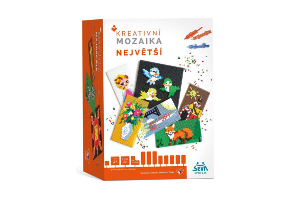 Mozaika SEVA největší plast 2904 dílků v krabici 27x19x19cm