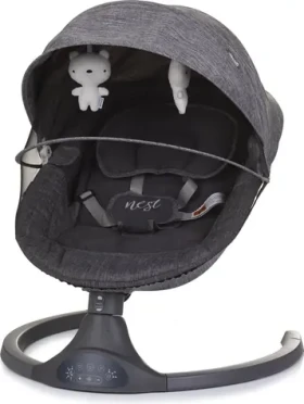 CHIPOLINO Elektrická kolébka Nest Granite / od narození (SHENE0241GN)