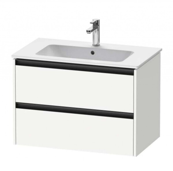 DURAVIT - Ketho.2 Umyvadlová skříňka 55x81x48 cm, 2 zásuvky, matná bílá K25263018180000