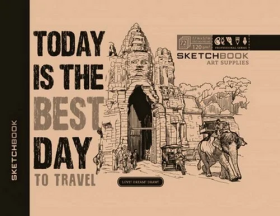 Sketchbook KRAFT TRAVEL 19,7 14,5 cm
