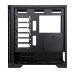 EVOLVEO Ptero Q2G, skříň ATX, 4x ARGB ventilátor, skleněná bočnice + přední panel, černá