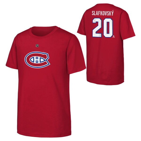 Outerstuff Dětské Tričko Juraj Slafkovsky Montreal Canadiens Flat Name Number Ctn Tee Velikost: Dětské let)