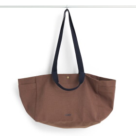 HAY Bavlněná taška Weekend Bag S Milk Chocolate, hnědá barva, textil