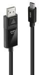 Lindy USB-C na DisplayPort 8K60 černá / Kabel / HDR / 2 m (43342)
