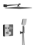 SAPHO - SMART SELECT podomítkový sprchový set s termostatickou baterií, 2 výstupy, vyústění, chrom RP042-01