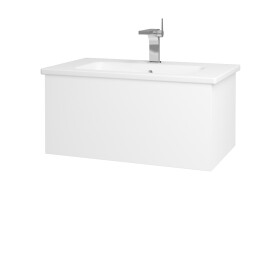 Dřevojas - Koupelnová skříňka VARIANTE SZZ 80 (umyvadlo Euphoria) - M01 Bílá mat / M01 Bílá mat 188696