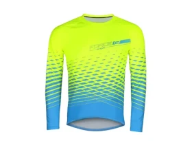 Force Angle MTB pánský dres dlouhý rukáv fluo/modrá vel.