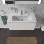 DURAVIT - L-Cube Umyvadlová skříňka Compact, 40x82x39 cm, 1 zásuvka, lesklá bílá LC615702222