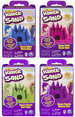 Kinetic sand neonové barvy písku - Spin Master Kinetic Sand