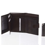 Peněženka pro muže RENE, hnědá matná