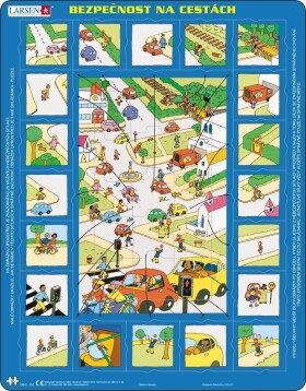 Puzzle MAXI - Bezpečnost silniční dopravy/35 dílků - Larsen