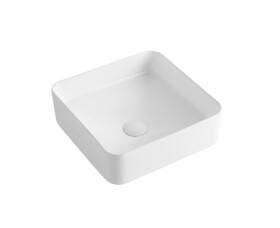 Umyvadlo na desku SAT Project 37x37 cm bez otvoru na baterii SATUMPRO3737S SATUMPRO3737S