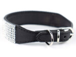 Daily obojek pro psa s kamínky | 27 - 37 cm Barva: Červená, Obvod krku: 31 - 37 cm