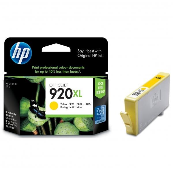 Hewlett-Packard HP CD974AE, žlutá (HP 920XL) - originální kazeta