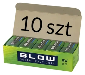 Baterie 9V 6F22 Super Heavy Duty / Baterie / Zinko-uhlíková / 10 ks (82-570#)