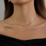 ELENYS Petite Chain – pozlacený náhrdelník 18K žluté zlato Délka: 40+5 cm / max. 45 cm