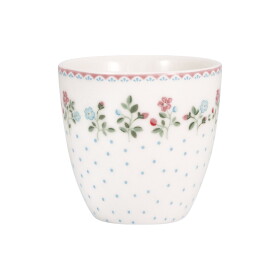 GREEN GATE Mini latte cup Celia White 130 ml, multi barva, porcelán