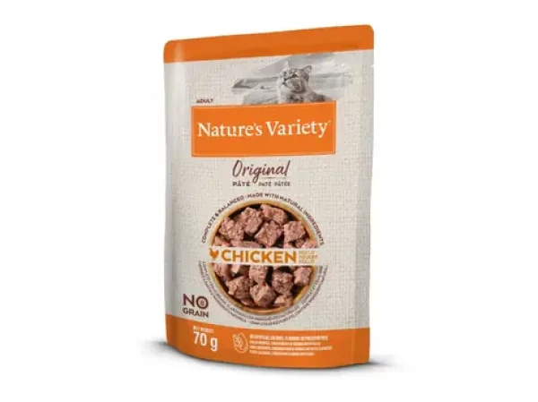 Nature´s variety original pro dospělé kočky s kuřecím 70g / Kapsička pro kočky (8410650277882)