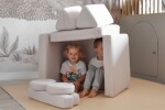 SHAPPY Dětská rozkládací pěnová pohovka SHAPPY PLAY mini Barva: Soft Beige