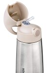 B.box 1339 Termoska na pití s brčkem 350 ml - béžová
