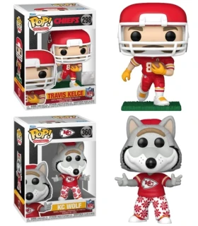 Funko Figurka POP! Travis Kelce #87 & KC Wolf Kansas City Chiefs NFL Combo