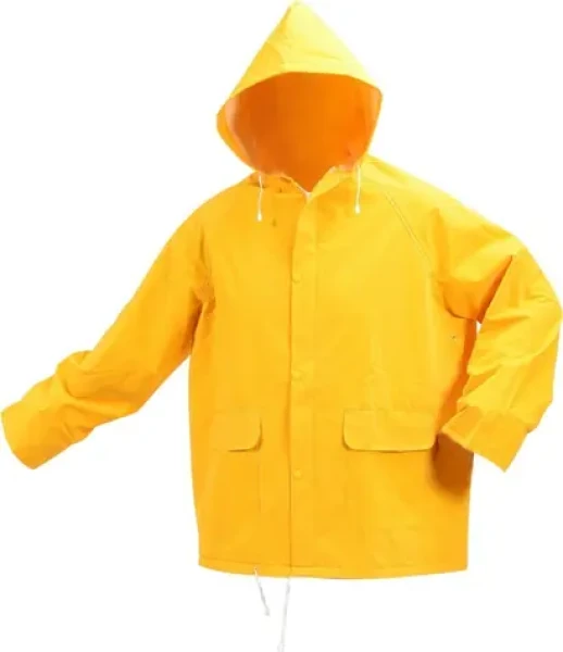 Vorel pláštěnka žlutá L / Pláštěnka / 70% PVC, 30% polyester / kapuca