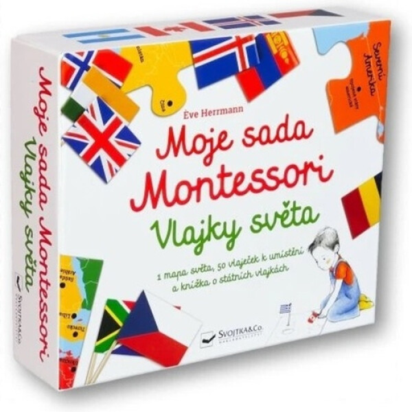 Moje sada Montessori Vlajky světa - Éve Herrmann