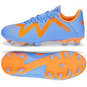 Dětské fotbalové boty Future Play FG/AG Jr 107199 01 Levandulová s neon oranžová - Puma levandulová 30