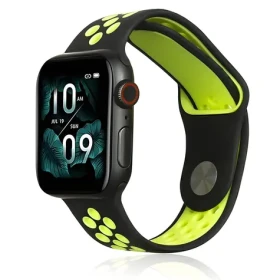 Beline Sport Silicone černo-limetkový / Sportovní pásek pro Apple Watch / 42/44/45/49 mm