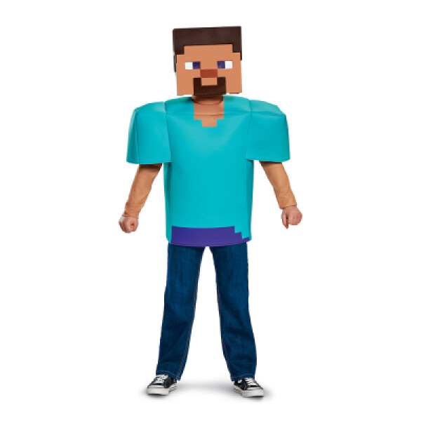 Minecraft Steve kostým, 7-8 let