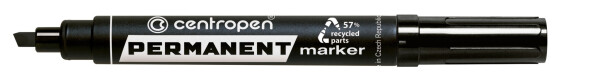 Centropen Popisovač permanentní šikmý 8576 1-4,5mm černý