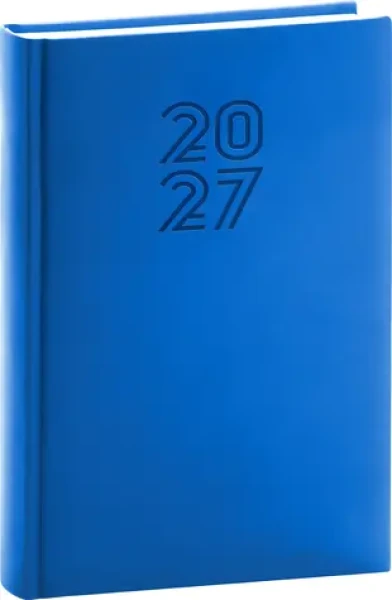 NOTIQUE Aprint 2027 modrý / Denní diář / 15 x 21 cm