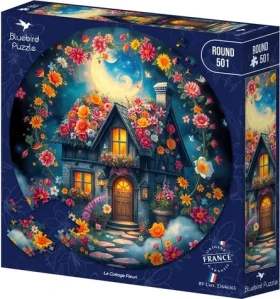 BLUEBIRD Kulaté puzzle Květinová chaloupka