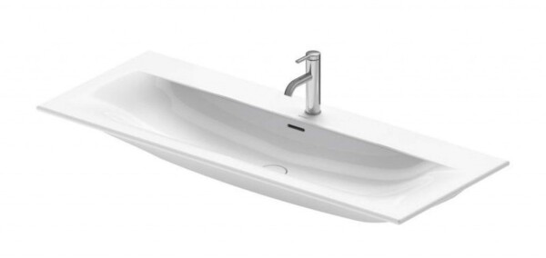 DURAVIT - Viu Umyvadlo 123x49 cm, s 1 otvorem pro baterii, alpská bílá 2344120000