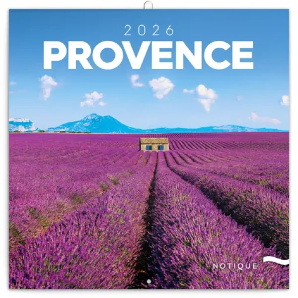NOTIQUE Poznámkový kalendář Provence 2026 - Západní / 30 x 30 cm (PGP-35160-Z)