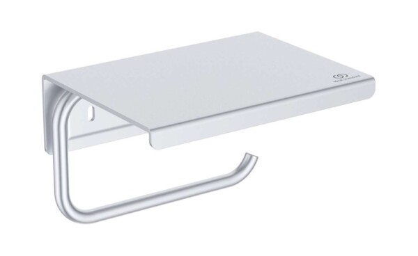 IDEAL STANDARD - ALU+ Držák toaletního papíru s poličkou, silver BD592SI