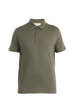 ICEBREAKER Mens Merino 150 Tech Lite III SS Polo, Loden velikost: XS