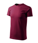 Basic tričko pánské garnet XL