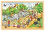 GOKI Dřevěné puzzle Návštěva ZOO