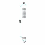 REA - Sprchová hlavice JS-018 CHROME REA-07050