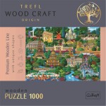 Dřevěné puzzle Slavná místa Francie 1000 dílků - Trefl