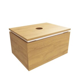 Koupelnová skříňka s krycí deskou SAT Feel 60x30x46 cm medový dub mat SATFEEL60DMD SATFEEL60DMD