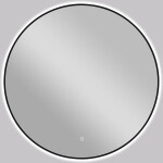 CERANO - Koupelnové LED zrcadlo Velo, kovový rám - černá matná - Ø 60 CER-NT8232H60