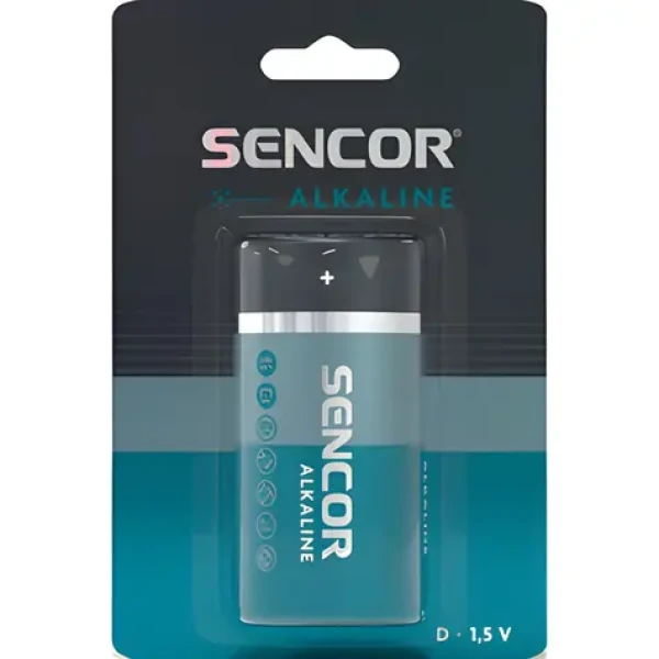 Sencor / Alkalická baterie / D (LR20) / 1,5 V / 1 ks (SBA LR20 1BP D Alk)