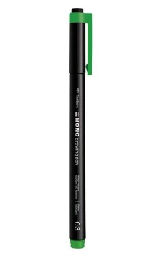 Tombow Fineliner MONO drawing pen, 0,35mm - zelená