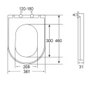 Kielle - WC sedátko, Softclose, EasyLock, Slim, bílá 30401020