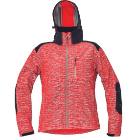 KNOXFIELD printed Pánská softshellová bunda červená XS 0301047320000